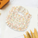 Maxbell Cotton Baby Bib Feeding Bibs Soft Washable Burp Bibs for Baby Eating Feeding Flower