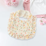 Maxbell Cotton Baby Bib Feeding Bibs Soft Washable Burp Bibs for Baby Eating Feeding Flower