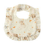 Maxbell Cotton Baby Bib Feeding Bibs Soft Washable Burp Bibs for Baby Eating Feeding Bear