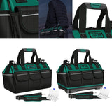 Maxbell Tool Bag Organizer Portable Reinforcement Steel Nails Tear Resistant Handbag 36 cmx21 cmx26 cm without PP Bottom