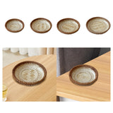 Maxbell Bamboo Serving Tray Fruit Dessert Tray for Kitchen Countertop Eating Storing 13cmx3cm
