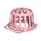 Maxbell Hat Washer Lightweight Home Use Double Layer Traveling Ball Cap Washing Cage pink