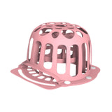 Maxbell Hat Washer Lightweight Home Use Double Layer Traveling Ball Cap Washing Cage pink