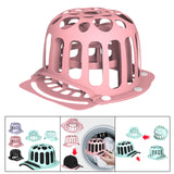 Maxbell Hat Washer Lightweight Home Use Double Layer Traveling Ball Cap Washing Cage pink