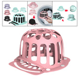 Maxbell Hat Washer Lightweight Home Use Double Layer Traveling Ball Cap Washing Cage pink