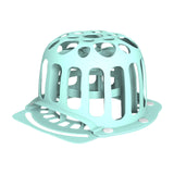 Maxbell Hat Washer Lightweight Home Use Double Layer Traveling Ball Cap Washing Cage blue