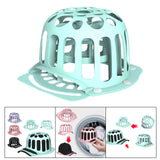 Maxbell Hat Washer Lightweight Home Use Double Layer Traveling Ball Cap Washing Cage blue