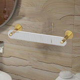 Maxbell Bathroom Towel Holder Reusable Slipper Organizer for Toilet Washroom Kitchen Golden