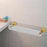 Maxbell Bathroom Towel Holder Reusable Slipper Organizer for Toilet Washroom Kitchen Golden