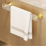 Maxbell Bathroom Towel Holder Reusable Slipper Organizer for Toilet Washroom Kitchen Golden