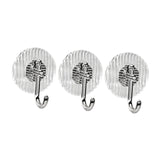 Maxbell 3x Adhesive Hooks Multipurpose Reusable Towel Hooks for Hanging Utensils Hat Silver