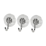 Maxbell 3x Adhesive Hooks Multipurpose Reusable Towel Hooks for Hanging Utensils Hat Silver