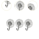 Maxbell 3x Adhesive Hooks Multipurpose Reusable Towel Hooks for Hanging Utensils Hat Silver