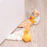 Maxbell Door Stopper Cartoon Animal Shaped Door Wedge for Hotel Bathroom Living Room Style A