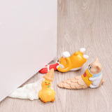 Maxbell Door Stopper Cartoon Animal Shaped Door Wedge for Hotel Bathroom Living Room Style A