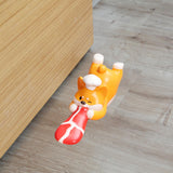 Maxbell Door Stopper Cartoon Animal Shaped Door Wedge for Hotel Bathroom Living Room Style D