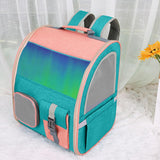 Maxbell Pet Carrier Backpack Expandable Rucksack for Kitty Small Dogs and Cats Puppy Green