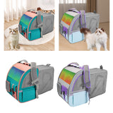 Maxbell Pet Carrier Backpack Expandable Rucksack for Kitty Small Dogs and Cats Puppy Green