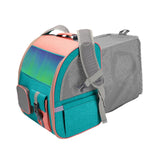 Maxbell Pet Carrier Backpack Expandable Rucksack for Kitty Small Dogs and Cats Puppy Green