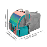Maxbell Pet Carrier Backpack Expandable Rucksack for Kitty Small Dogs and Cats Puppy Green