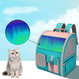 Maxbell Pet Carrier Backpack Expandable Rucksack for Kitty Small Dogs and Cats Puppy Green