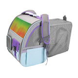 Maxbell Pet Carrier Backpack Expandable Rucksack for Kitty Small Dogs and Cats Puppy Gray Blue