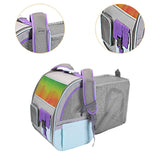 Maxbell Pet Carrier Backpack Expandable Rucksack for Kitty Small Dogs and Cats Puppy Gray Blue