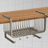 Maxbell Under The Cabinet Basket Undershelf Storage Basket for Pantry Desk Bookshelf
