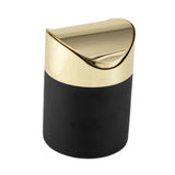 Maxbell Mini Desk Trash Can Flip Lid Mini Wastebasket for Office Dressing Table Wall