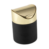 Maxbell Mini Desk Trash Can Flip Lid Mini Wastebasket for Office Dressing Table Wall