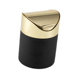 Maxbell Mini Desk Trash Can Flip Lid Mini Wastebasket for Office Dressing Table Wall