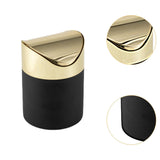Maxbell Mini Desk Trash Can Flip Lid Mini Wastebasket for Office Dressing Table Wall