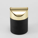 Maxbell Mini Desk Trash Can Flip Lid Mini Wastebasket for Office Dressing Table Wall