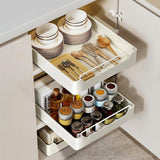 Maxbell Pull Out Cabinet Organizer Pantry Storage Shelf for Under Sink Bathroom Home 43cmx20cmx6cm