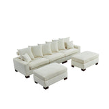 Maxbell Modular Sectional Sofa,5 Seater Oversized Convertible L & U Shaped Couch,