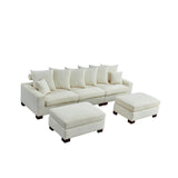 Maxbell Modular Sectional Sofa,5 Seater Oversized Convertible L & U Shaped Couch,