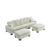 Maxbell Modular Sectional Sofa,5 Seater Oversized Convertible L & U Shaped Couch,