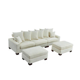 Maxbell Modular Sectional Sofa,5 Seater Oversized Convertible L & U Shaped Couch,