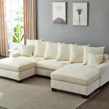 Maxbell Modular Sectional Sofa,5 Seater Oversized Convertible L & U Shaped Couch,