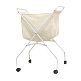Maxbell Rolling Laundry Cart with Wheels Foldable Storage for Towels Blankets Sheets