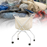 Maxbell Rolling Laundry Cart with Wheels Foldable Storage for Towels Blankets Sheets
