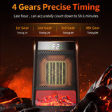 Maxbell Electric Fireplace Heater Decorative Jp Adapter Plug for Home Indoor Bedroom