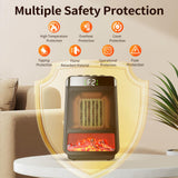 Maxbell Electric Fireplace Heater Decorative Jp Adapter Plug for Home Indoor Bedroom