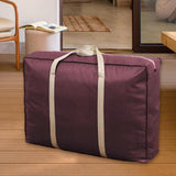 Maxbell House Moving Bag Duffle Bag for Moving House Travel Attics Under Bed Storage Burgundy 58x40x25 cm