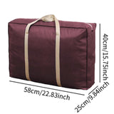 Maxbell House Moving Bag Duffle Bag for Moving House Travel Attics Under Bed Storage Burgundy 58x40x25 cm