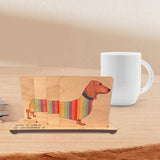 Maxbell 4Pcs Cup Coasters with Stand Decor Cup Mat for Living Room Countertop Office
