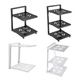 Maxbell Pot and Pan Organizer Organization Storage for Under Cabinet Home Countertop 2 Tier Black