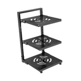 Maxbell Pot and Pan Organizer Organization Storage for Under Cabinet Home Countertop 3 Tier Black