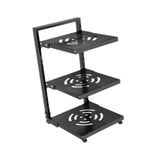 Maxbell Pot and Pan Organizer Organization Storage for Under Cabinet Home Countertop 3 Tier Black