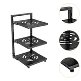 Maxbell Pot and Pan Organizer Organization Storage for Under Cabinet Home Countertop 3 Tier Black